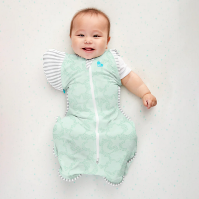 Love To Dream Swaddle Up 1.0 tog Organic Transition Bag Mint (2)