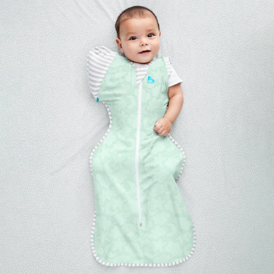 Love To Dream Swaddle Up 1.0 tog Organic Transition Bag Mint (3)