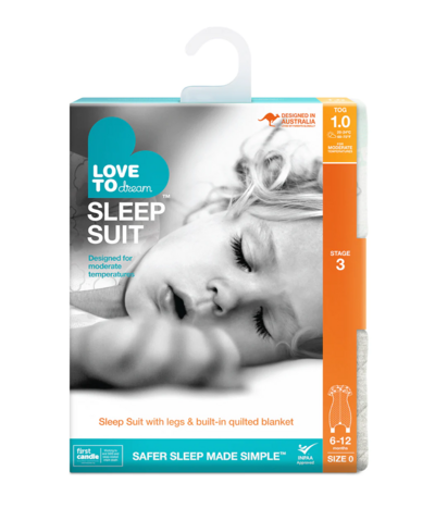 Love to Dream Sleep Suit 1.0 Tog - White (5)
