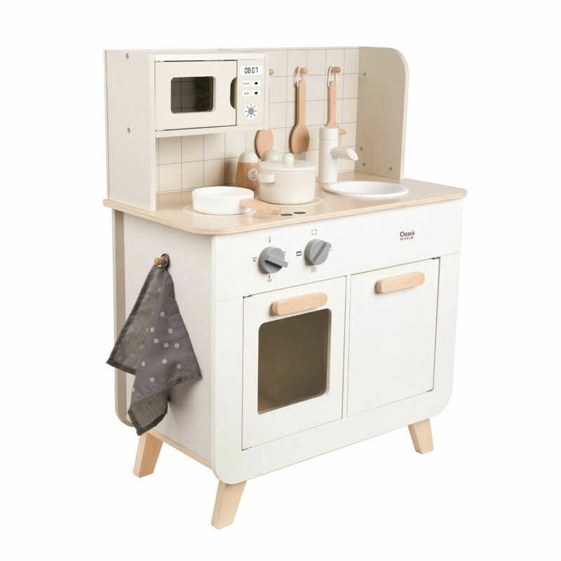 Classic World Pretend Play Wooden Kitchen Set • Kia Ora Baby