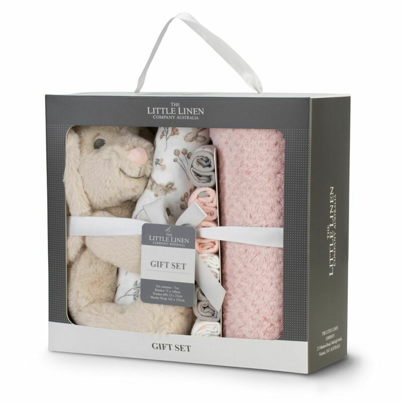 The Little Linen 9-Piece Boxed Gift Set - Harvest Bunny • Kia Ora Baby